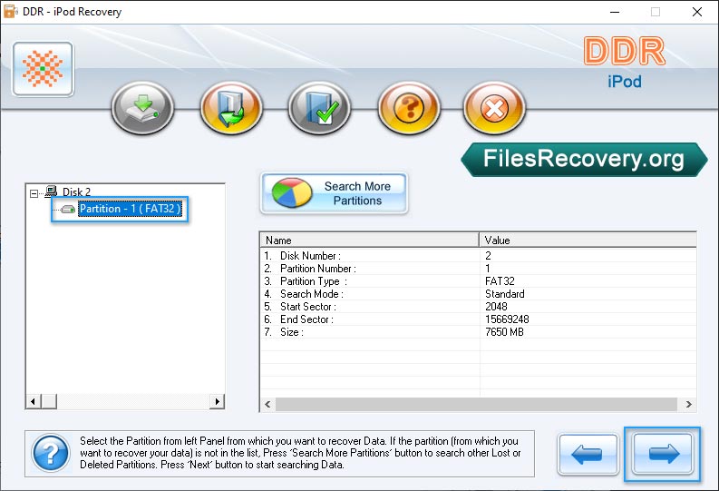 Select partition